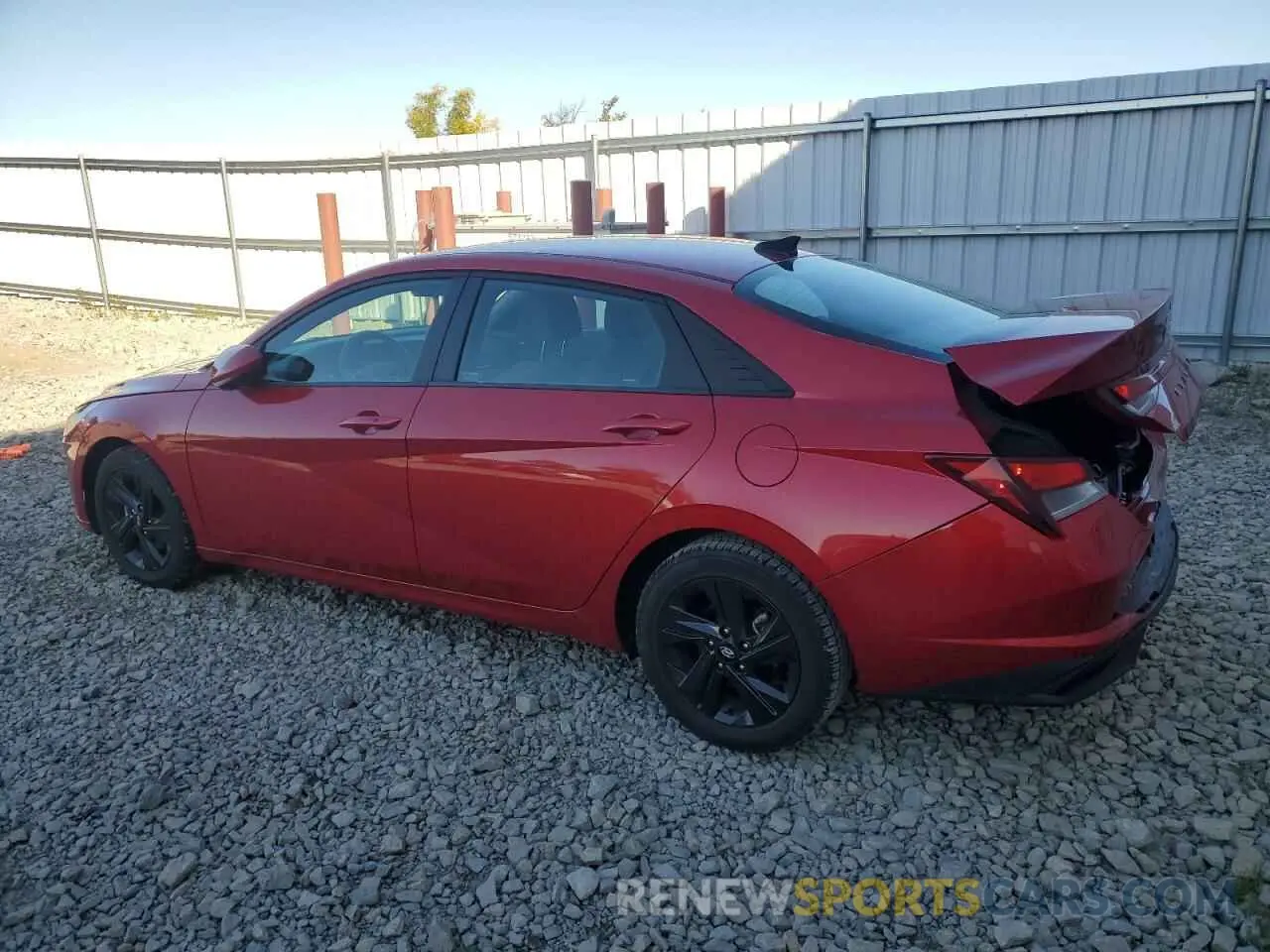 2 fotografías del automóvil dañado 5NPLM4AG0MH051446 HYUNDAI ELANTRA 2021