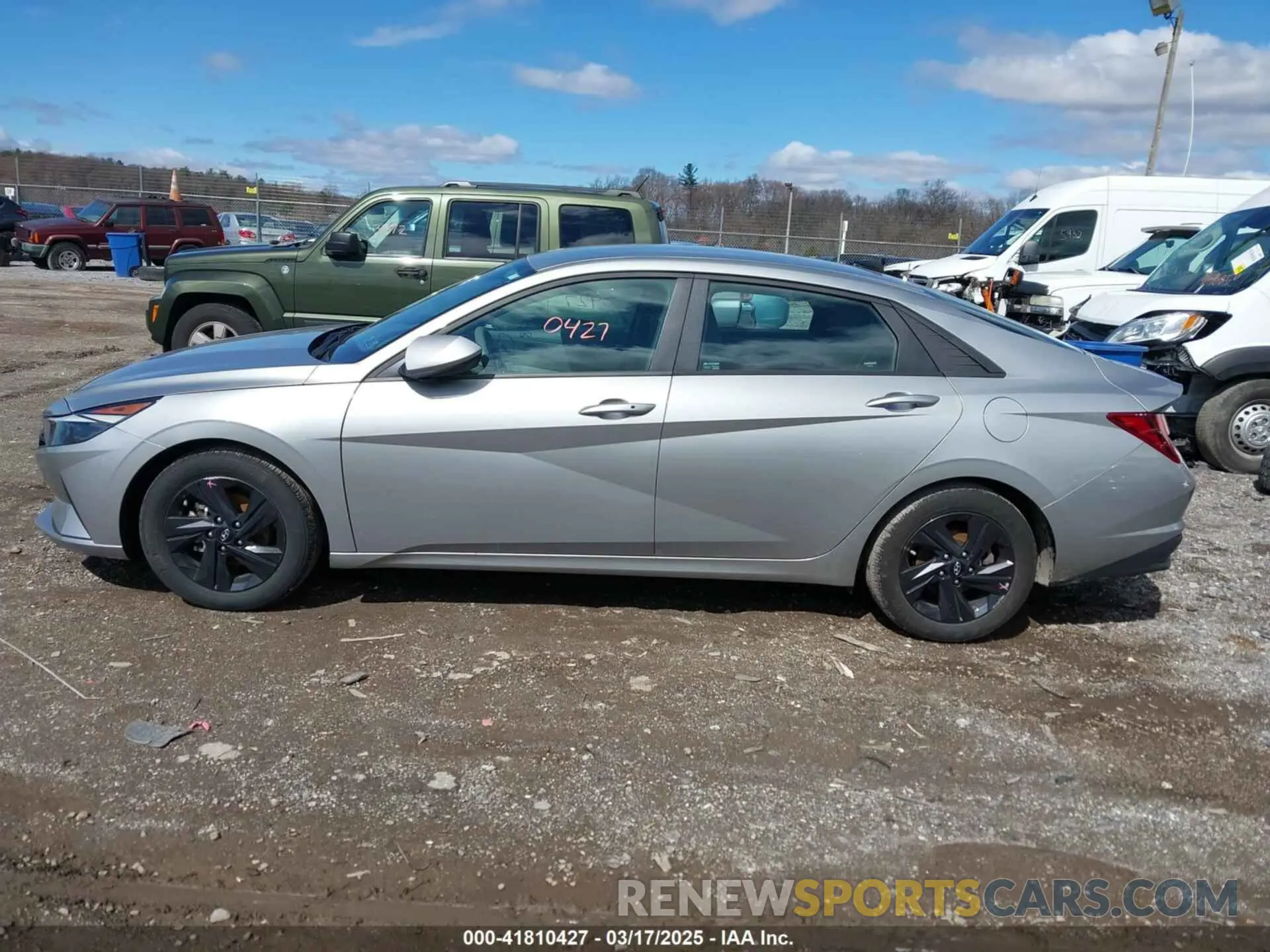 14 fotografías del automóvil dañado 5NPLM4AG1MH002031 HYUNDAI ELANTRA 2021