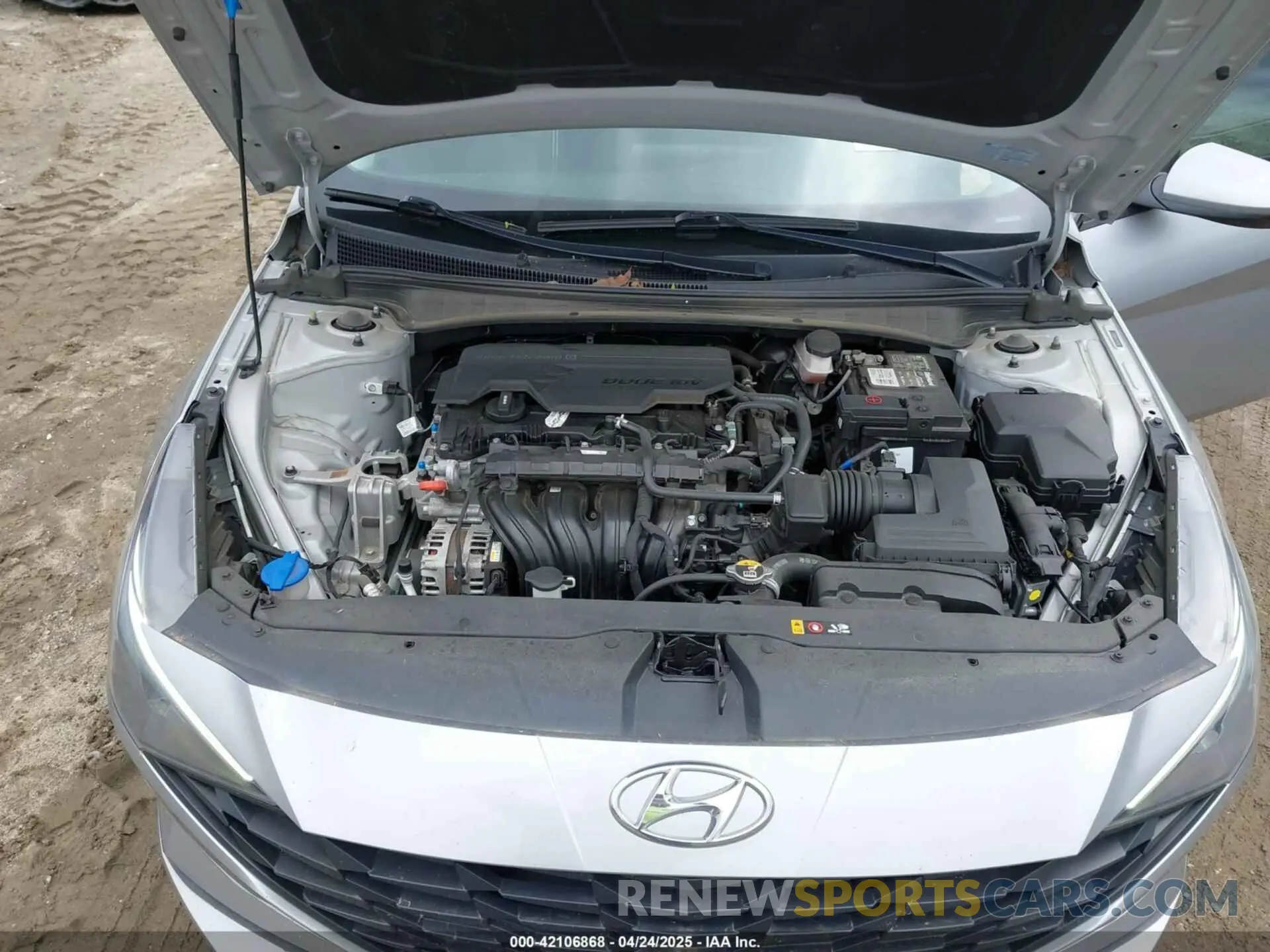 10 fotografías del automóvil dañado 5NPLM4AG1MH008475 HYUNDAI ELANTRA 2021