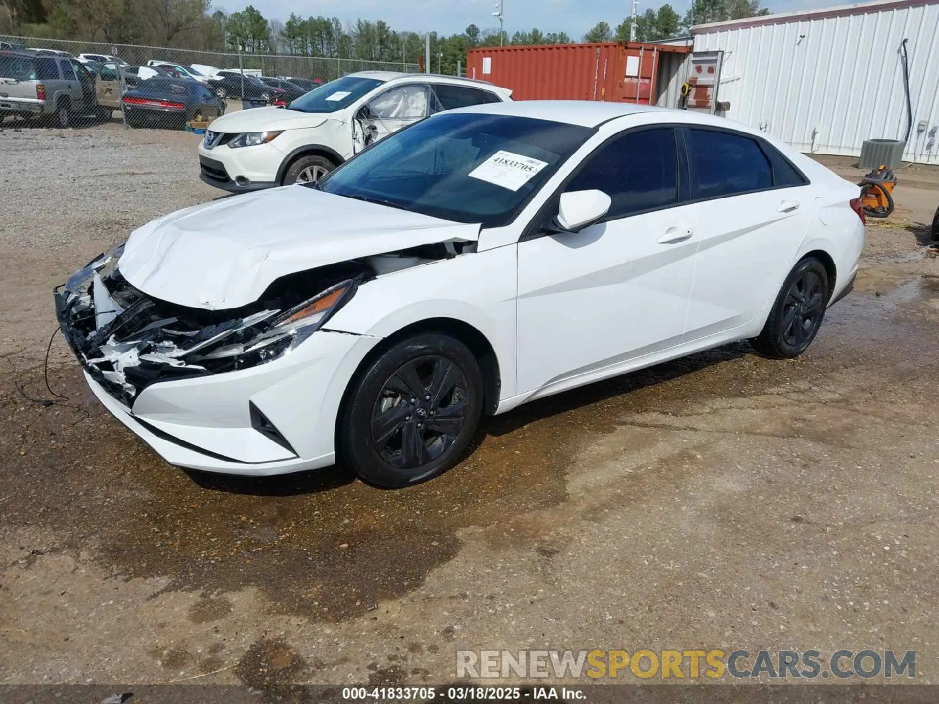 2 fotografías del automóvil dañado 5NPLM4AG1MH025762 HYUNDAI ELANTRA 2021