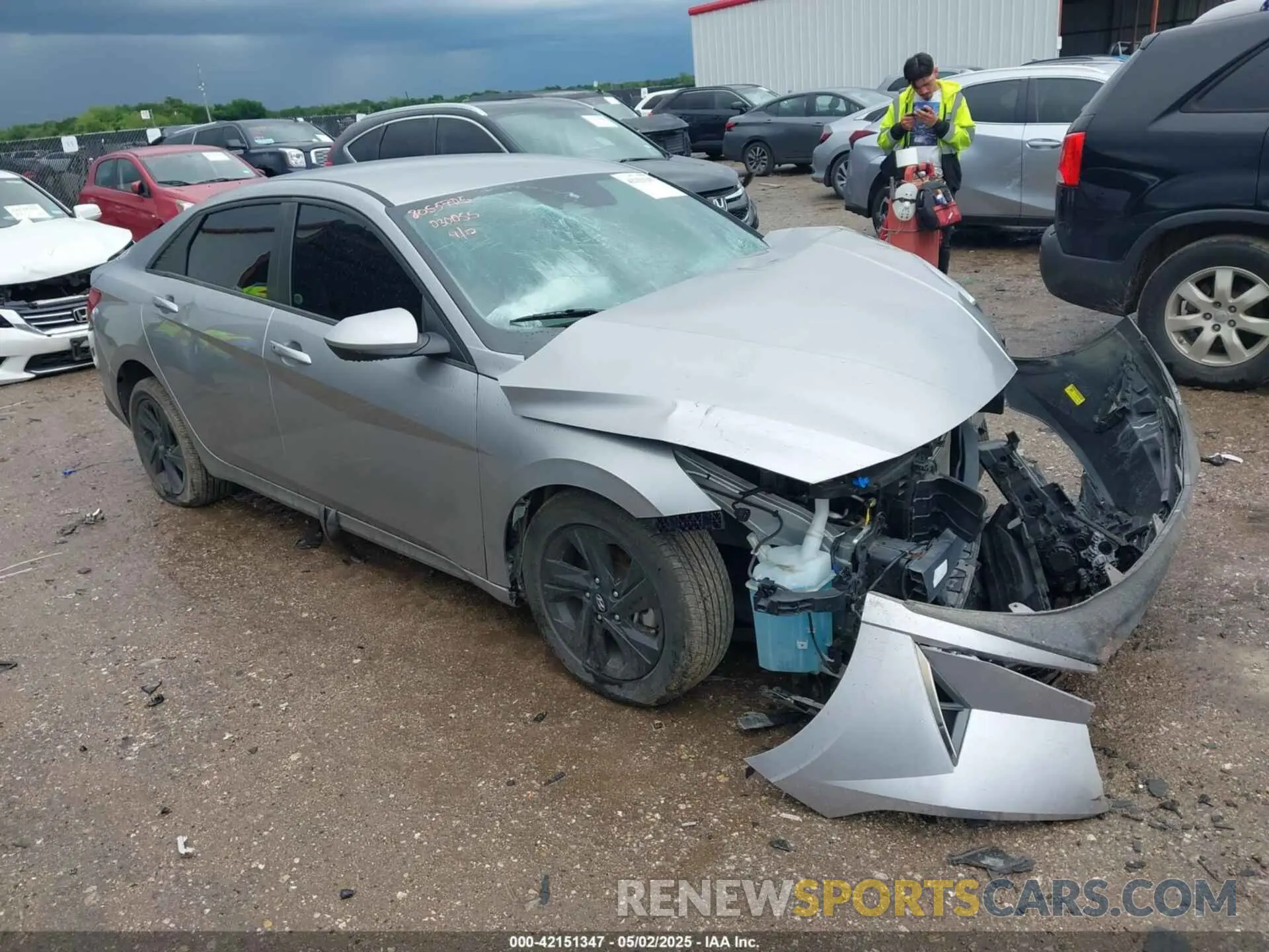 1 fotografías del automóvil dañado 5NPLM4AG1MH030055 HYUNDAI ELANTRA 2021
