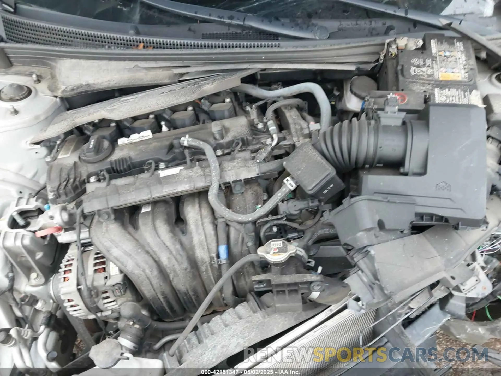 10 fotografías del automóvil dañado 5NPLM4AG1MH030055 HYUNDAI ELANTRA 2021