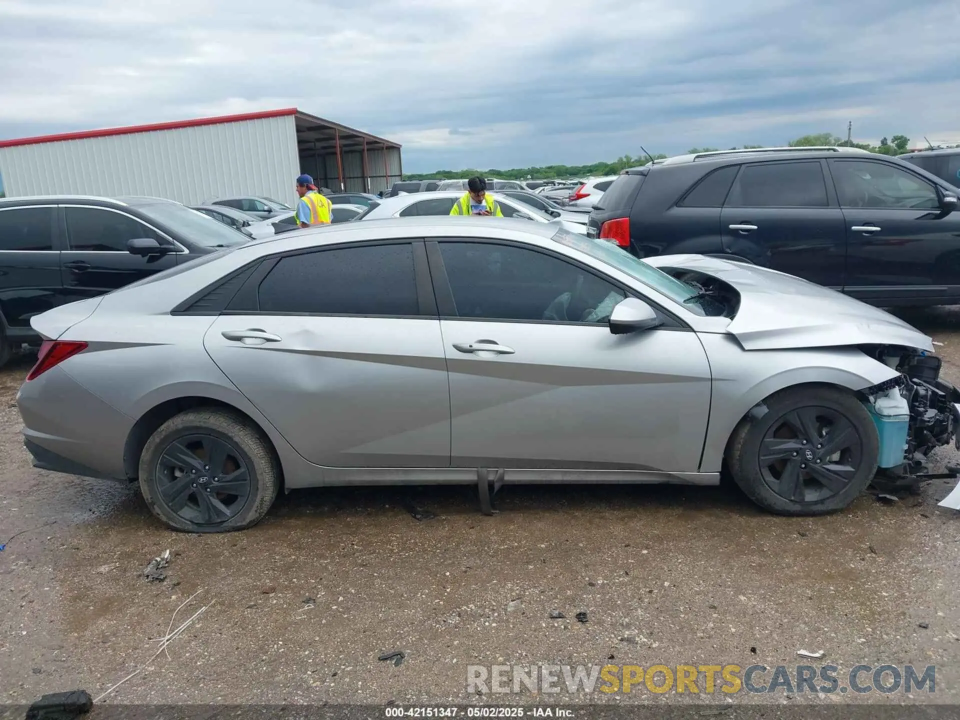 12 fotografías del automóvil dañado 5NPLM4AG1MH030055 HYUNDAI ELANTRA 2021