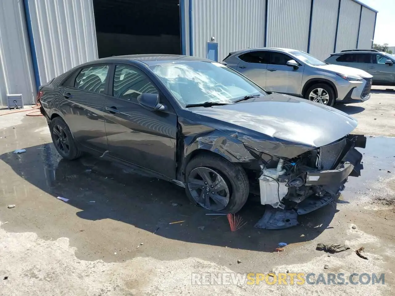 4 fotografías del automóvil dañado 5NPLM4AG1MH037474 HYUNDAI ELANTRA 2021
