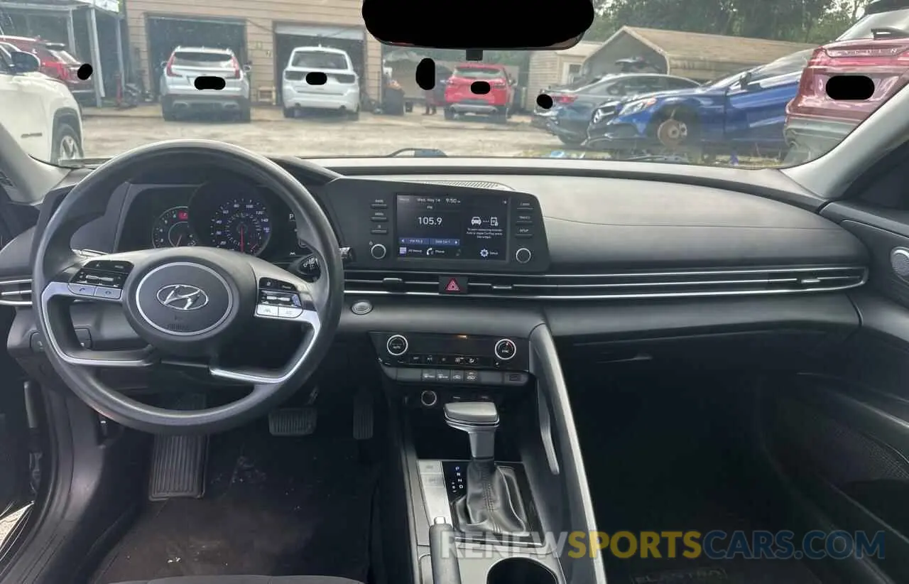 9 fotografías del automóvil dañado 5NPLM4AG2MH021333 HYUNDAI ELANTRA 2021