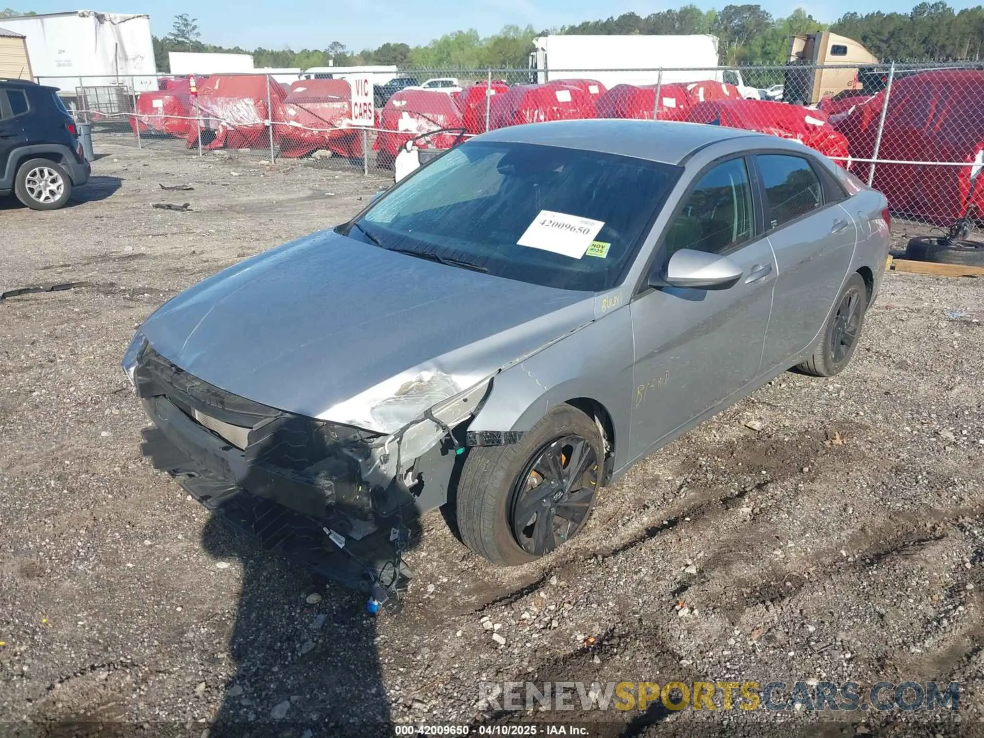 2 fotografías del automóvil dañado 5NPLM4AG2MH021557 HYUNDAI ELANTRA 2021