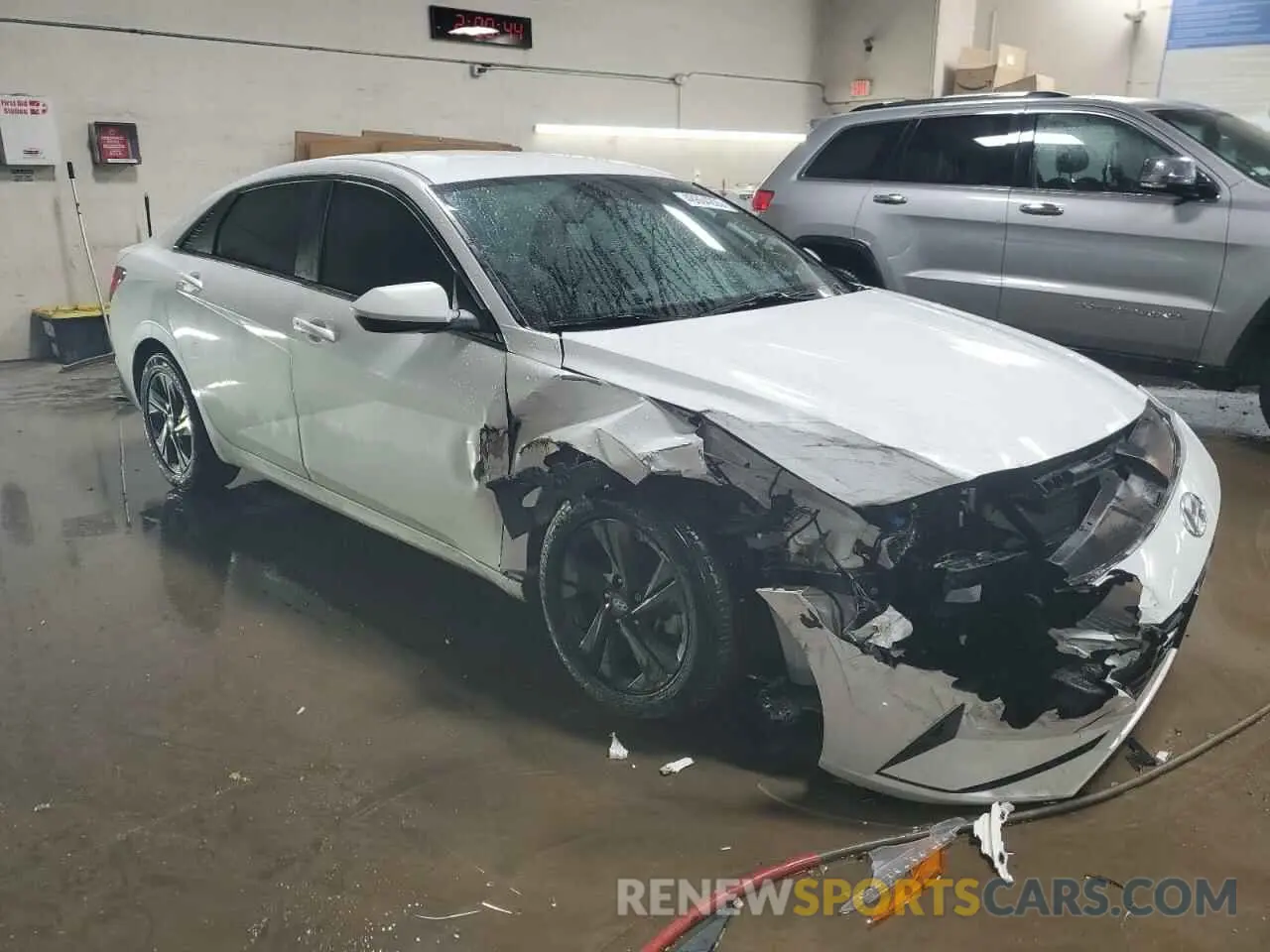 4 fotografías del automóvil dañado 5NPLM4AG3MH008056 HYUNDAI ELANTRA 2021