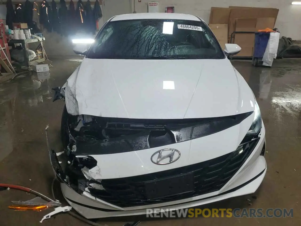 5 fotografías del automóvil dañado 5NPLM4AG3MH008056 HYUNDAI ELANTRA 2021