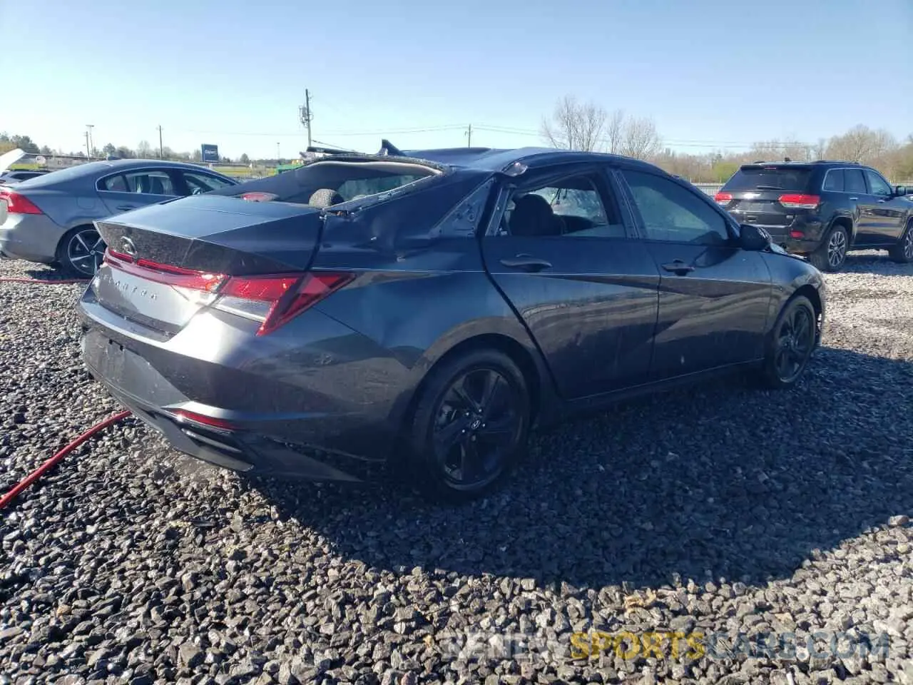 3 fotografías del automóvil dañado 5NPLM4AG3MH009790 HYUNDAI ELANTRA 2021