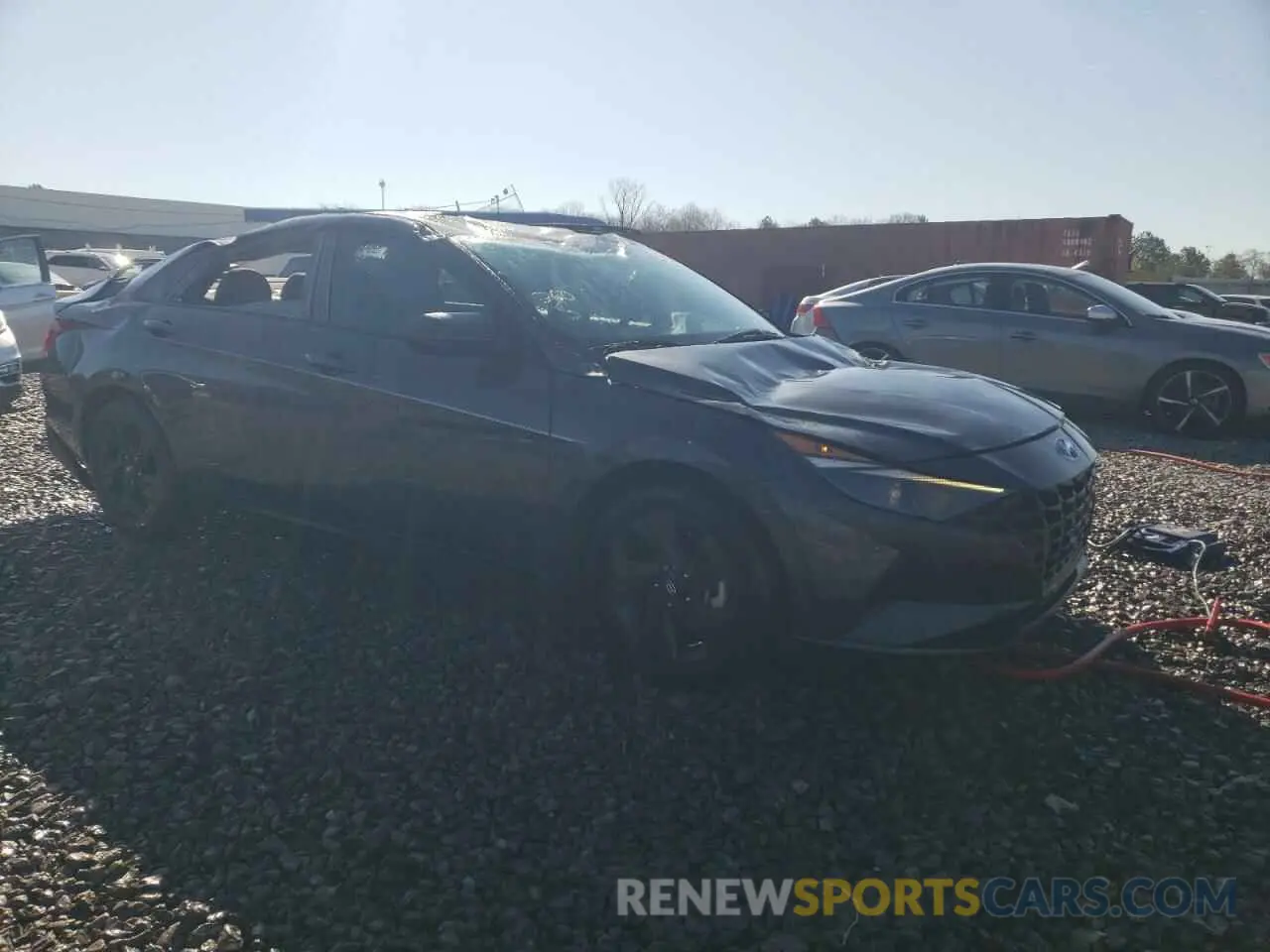 4 fotografías del automóvil dañado 5NPLM4AG3MH009790 HYUNDAI ELANTRA 2021