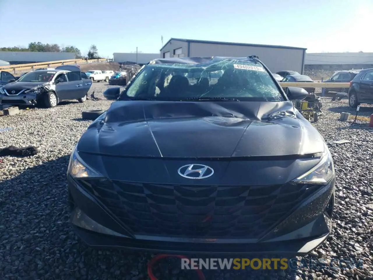 5 fotografías del automóvil dañado 5NPLM4AG3MH009790 HYUNDAI ELANTRA 2021