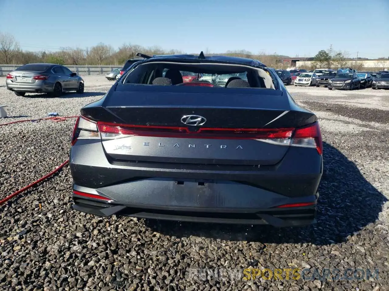 6 fotografías del automóvil dañado 5NPLM4AG3MH009790 HYUNDAI ELANTRA 2021