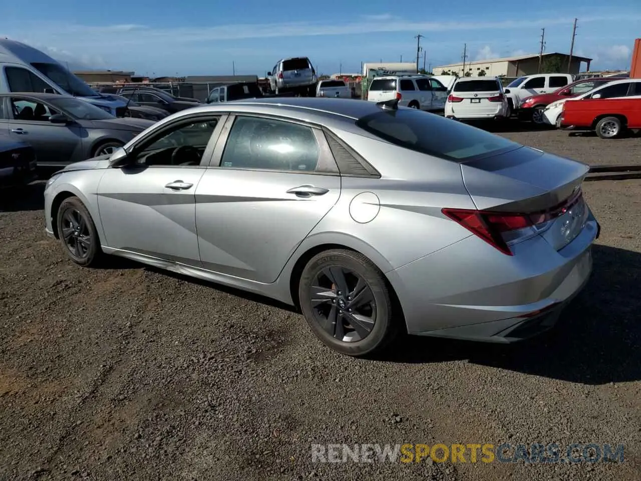 2 fotografías del automóvil dañado 5NPLM4AG3MH036200 HYUNDAI ELANTRA 2021