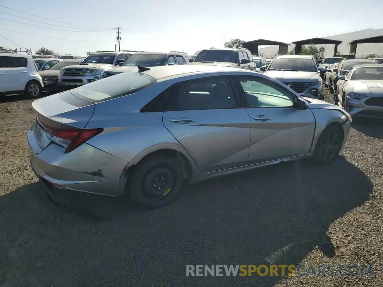 3 fotografías del automóvil dañado 5NPLM4AG3MH036200 HYUNDAI ELANTRA 2021