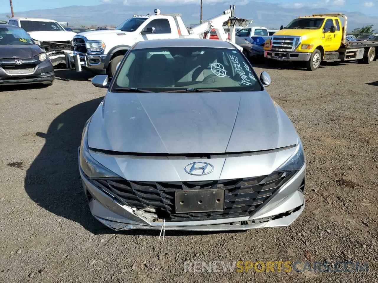 5 fotografías del automóvil dañado 5NPLM4AG3MH036200 HYUNDAI ELANTRA 2021