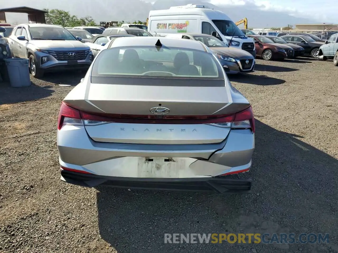 6 fotografías del automóvil dañado 5NPLM4AG3MH036200 HYUNDAI ELANTRA 2021