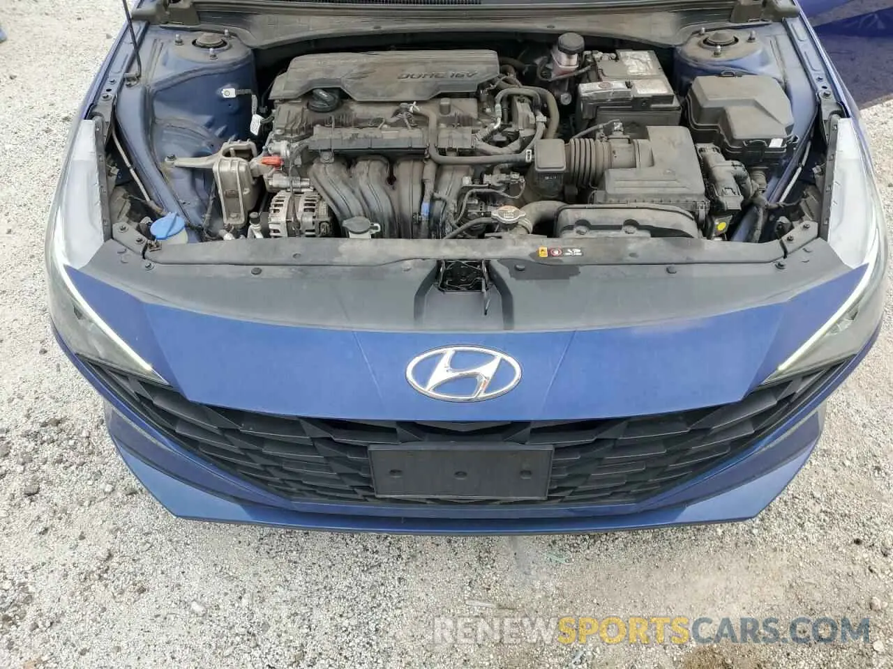 11 fotografías del automóvil dañado 5NPLM4AG3MH044393 HYUNDAI ELANTRA 2021