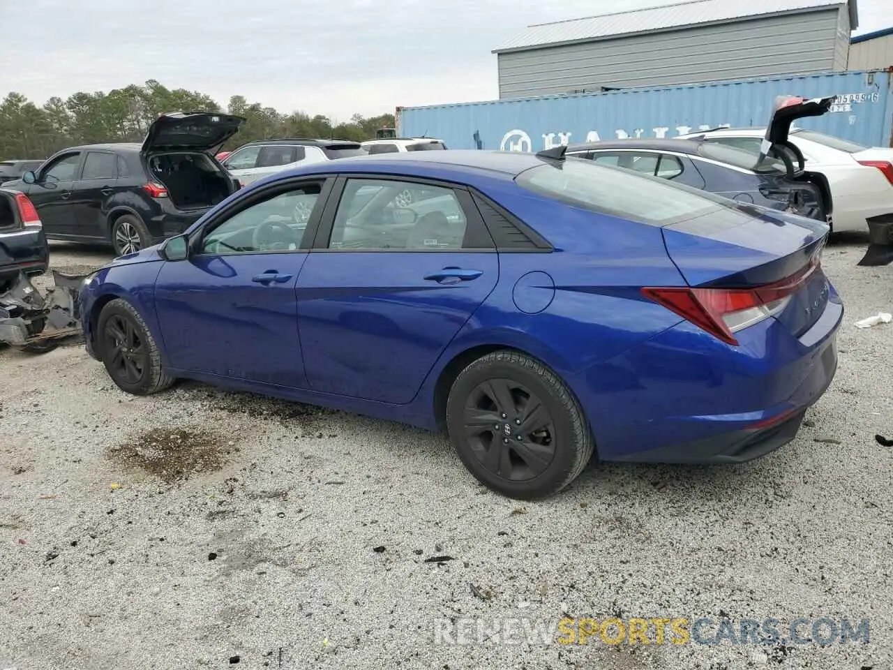 2 fotografías del automóvil dañado 5NPLM4AG3MH044393 HYUNDAI ELANTRA 2021
