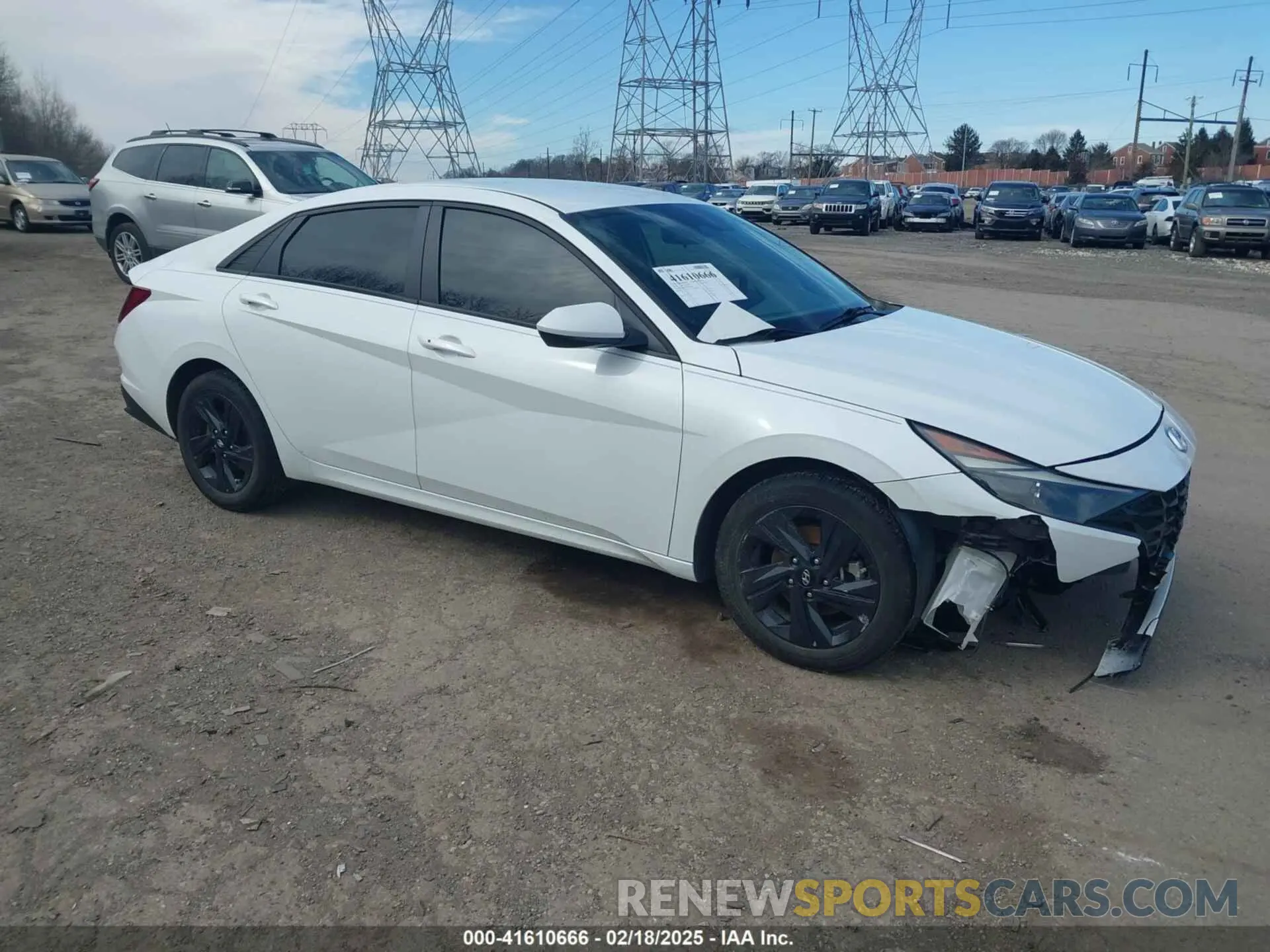 1 fotografías del automóvil dañado 5NPLM4AG4MH004808 HYUNDAI ELANTRA 2021