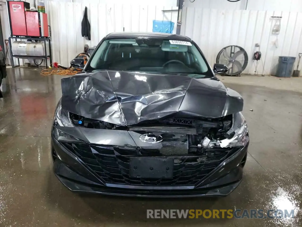 5 fotografías del automóvil dañado 5NPLM4AG4MH008079 HYUNDAI ELANTRA 2021