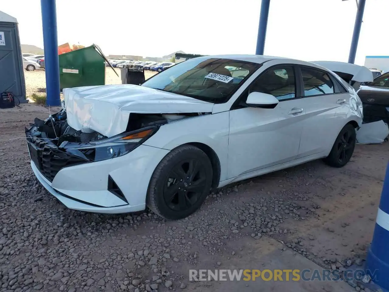 1 fotografías del automóvil dañado 5NPLM4AG4MH022595 HYUNDAI ELANTRA 2021