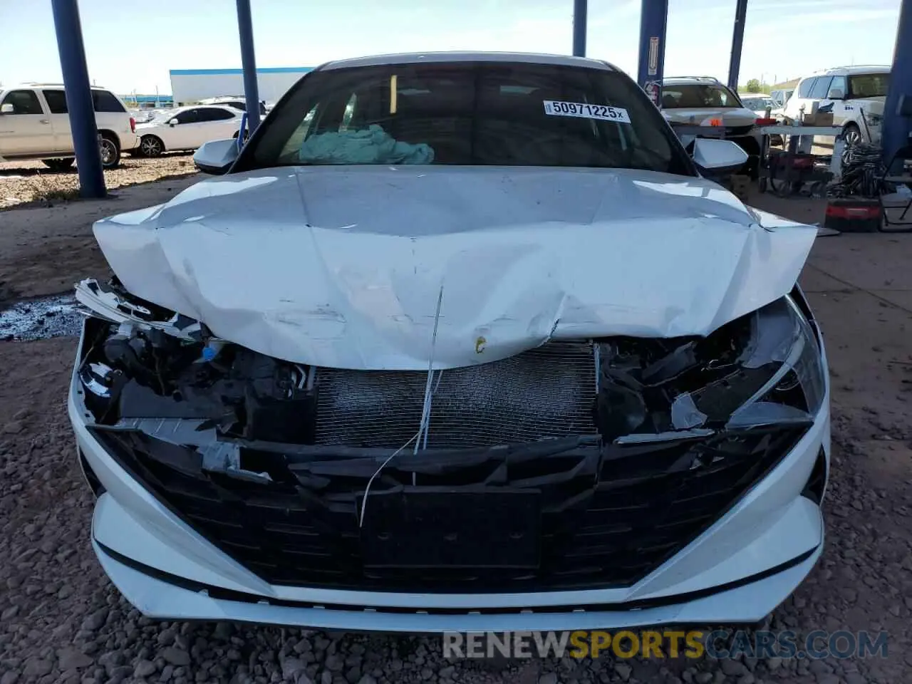 5 fotografías del automóvil dañado 5NPLM4AG4MH022595 HYUNDAI ELANTRA 2021