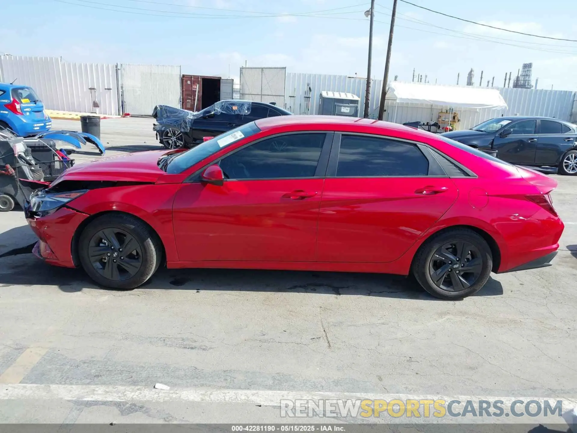 14 fotografías del automóvil dañado 5NPLM4AG4MH032849 HYUNDAI ELANTRA 2021