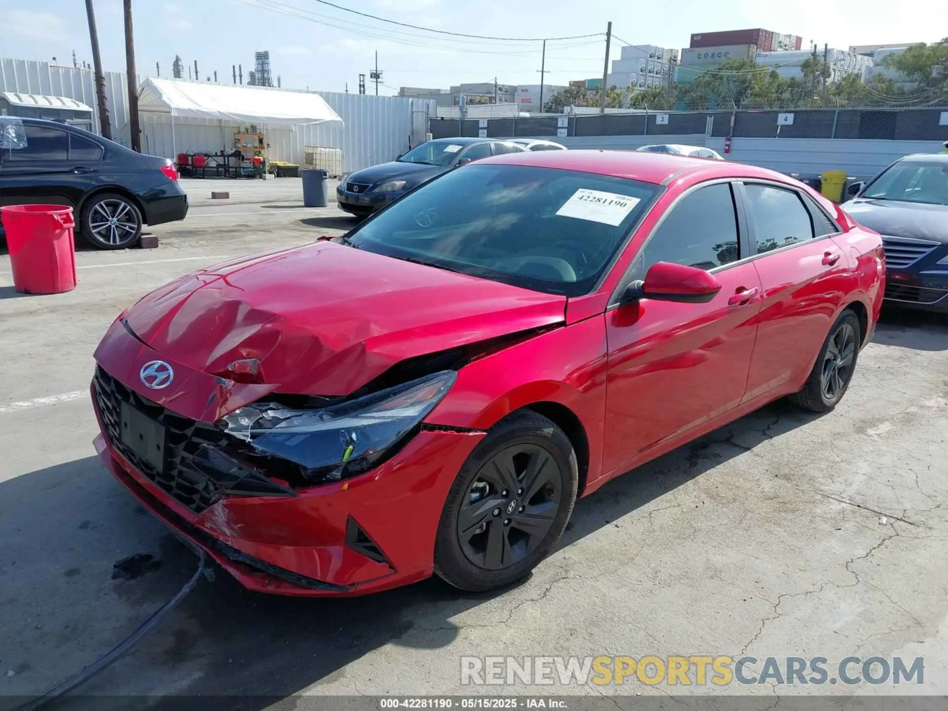 2 fotografías del automóvil dañado 5NPLM4AG4MH032849 HYUNDAI ELANTRA 2021