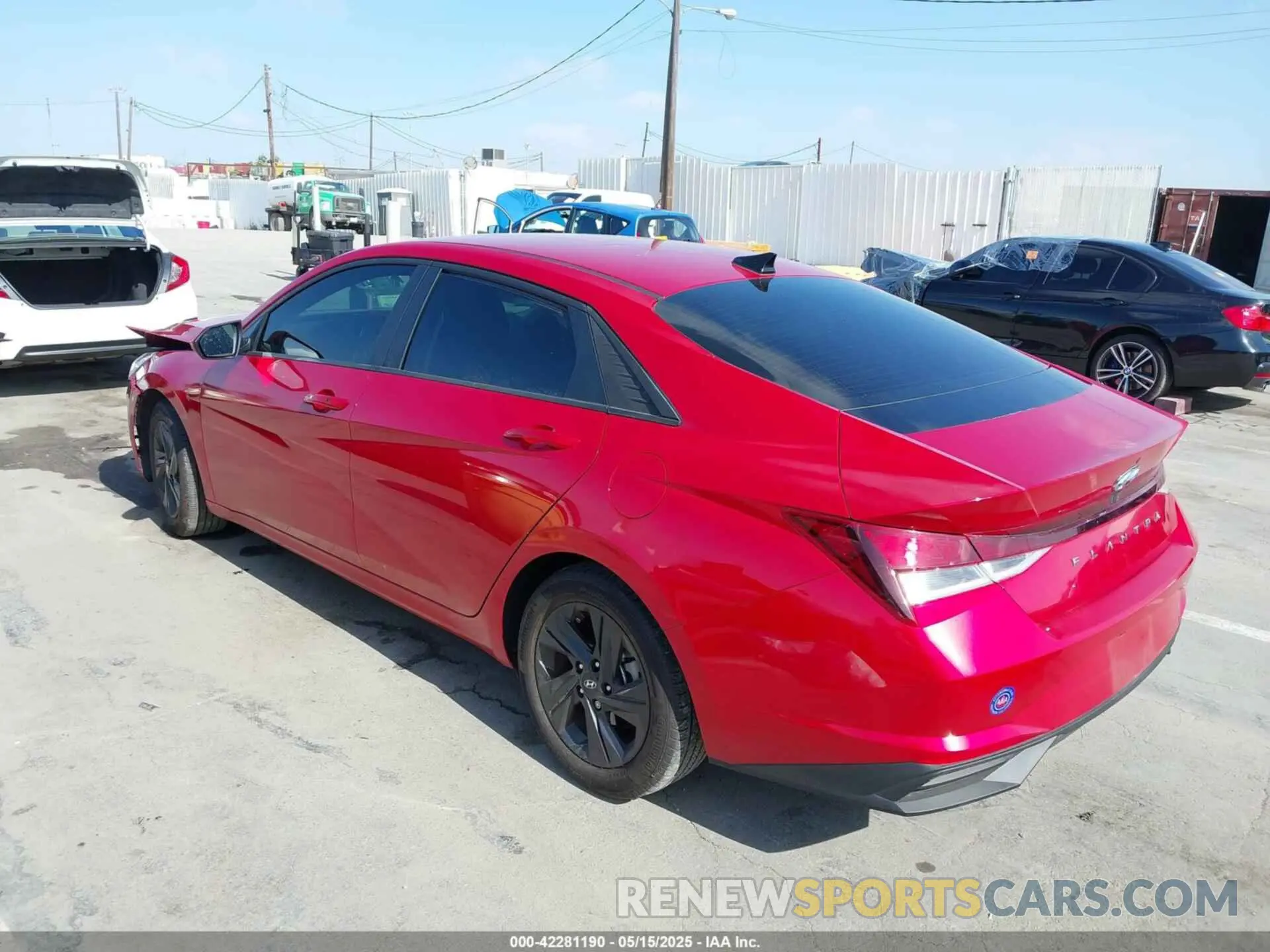 3 fotografías del automóvil dañado 5NPLM4AG4MH032849 HYUNDAI ELANTRA 2021