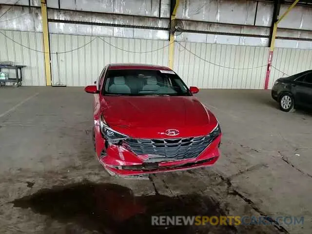 11 fotografías del automóvil dañado 5NPLM4AG5MH003456 HYUNDAI ELANTRA 2021