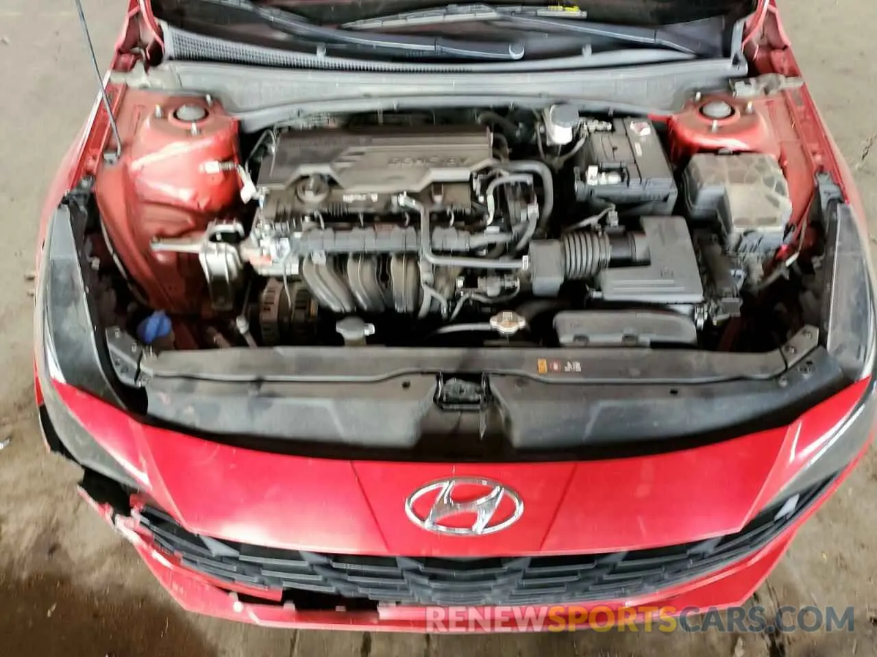 12 fotografías del automóvil dañado 5NPLM4AG5MH003456 HYUNDAI ELANTRA 2021