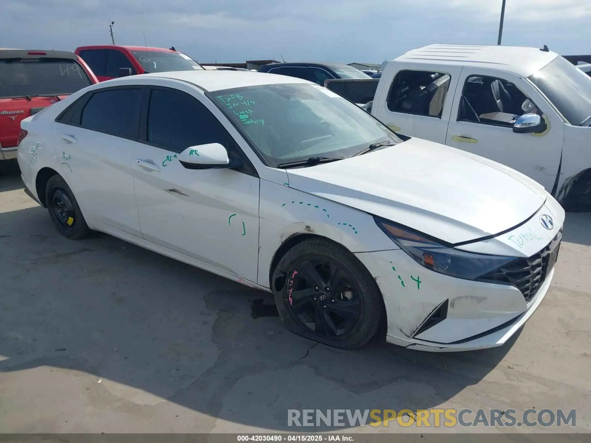 1 fotografías del automóvil dañado 5NPLM4AG6MH052410 HYUNDAI ELANTRA 2021