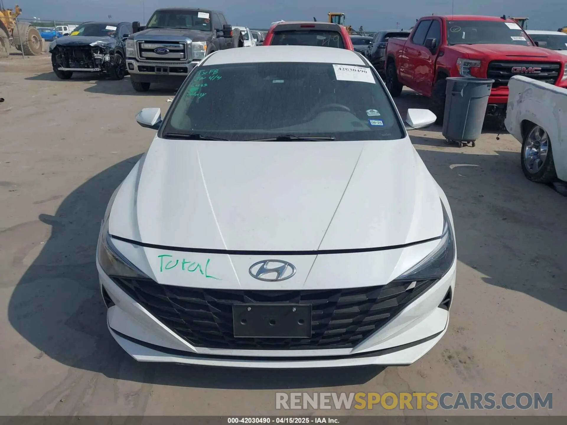 12 fotografías del automóvil dañado 5NPLM4AG6MH052410 HYUNDAI ELANTRA 2021