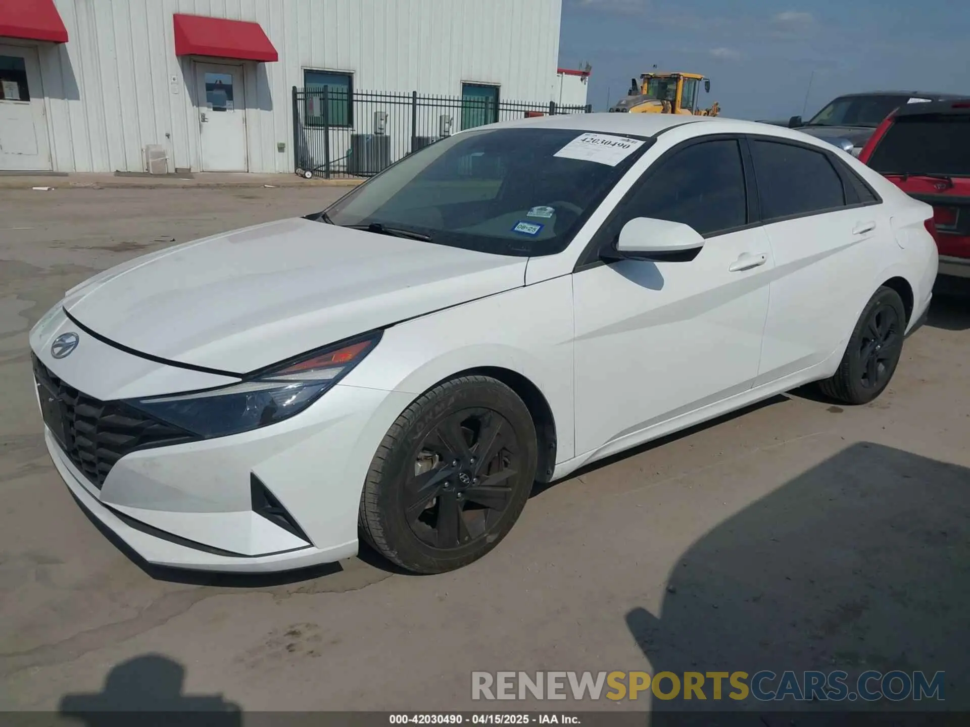 2 fotografías del automóvil dañado 5NPLM4AG6MH052410 HYUNDAI ELANTRA 2021