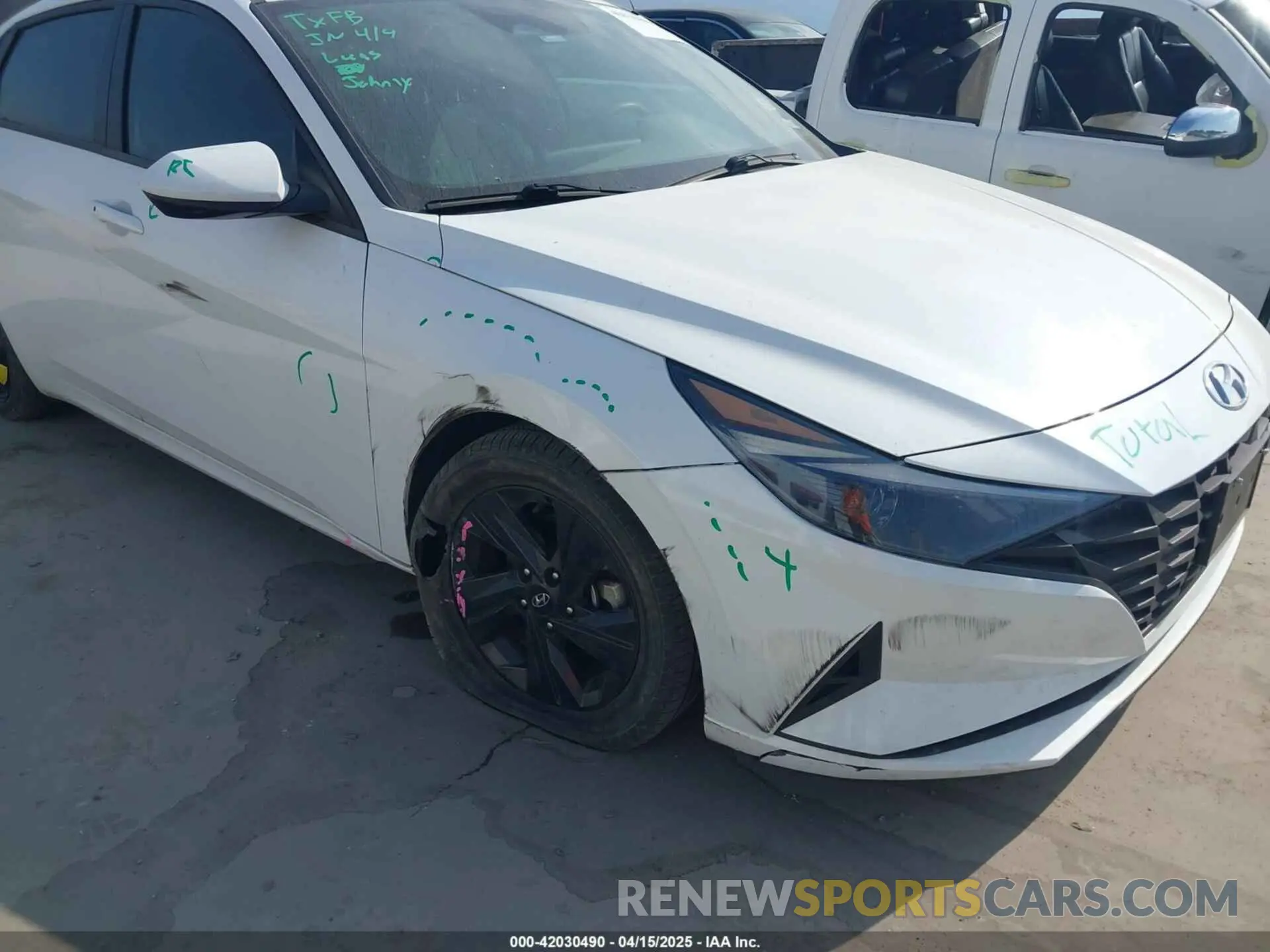 6 fotografías del automóvil dañado 5NPLM4AG6MH052410 HYUNDAI ELANTRA 2021