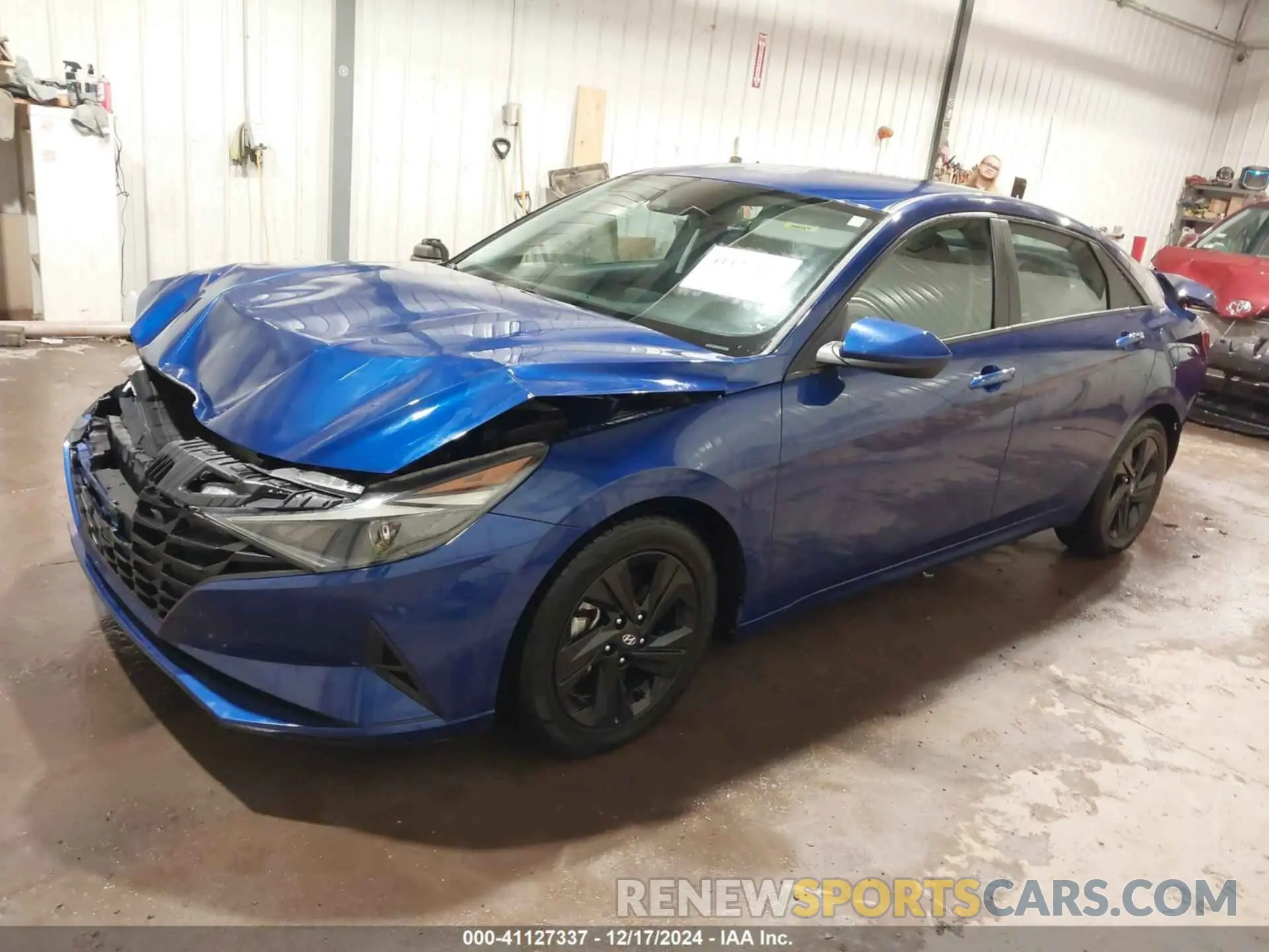2 fotografías del automóvil dañado 5NPLM4AG7MH017746 HYUNDAI ELANTRA 2021