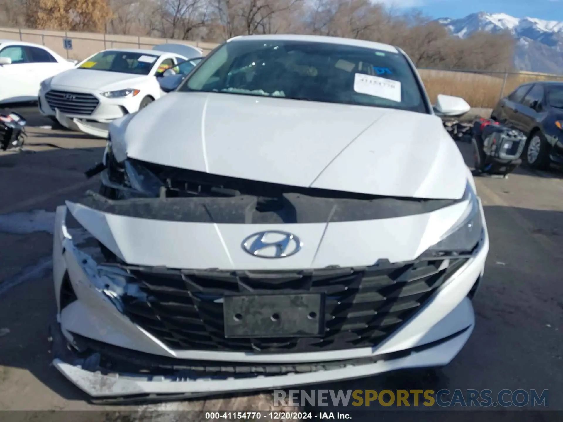 12 fotografías del automóvil dañado 5NPLM4AG8MH001152 HYUNDAI ELANTRA 2021