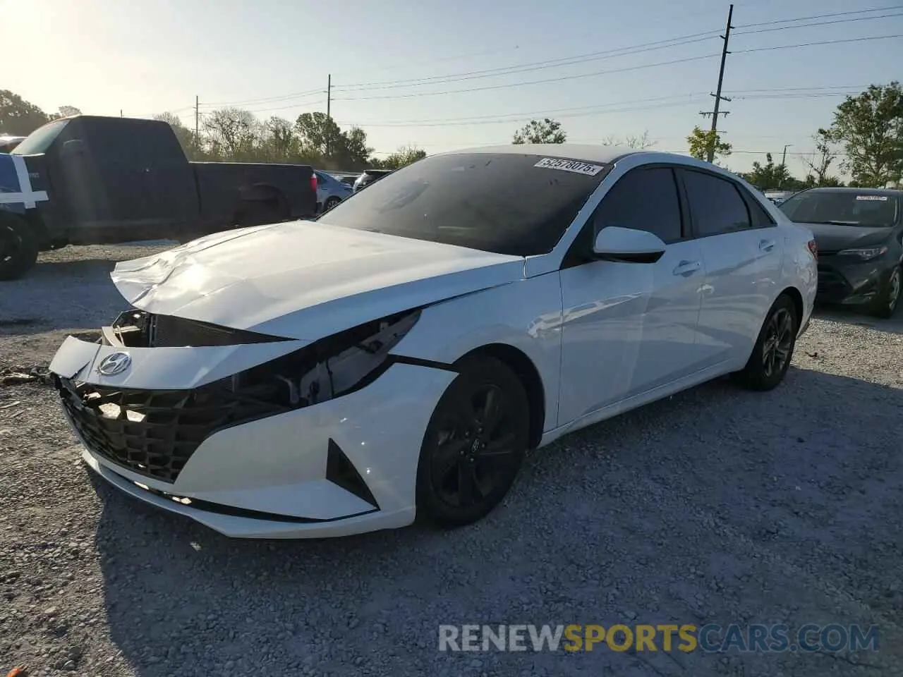 1 fotografías del automóvil dañado 5NPLM4AG8MH021997 HYUNDAI ELANTRA 2021