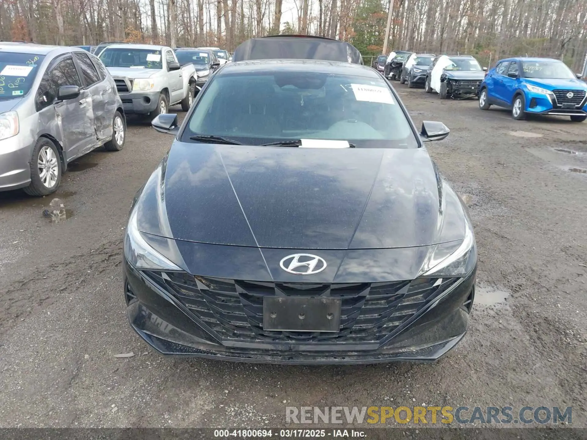 12 fotografías del automóvil dañado 5NPLM4AG8MH031333 HYUNDAI ELANTRA 2021