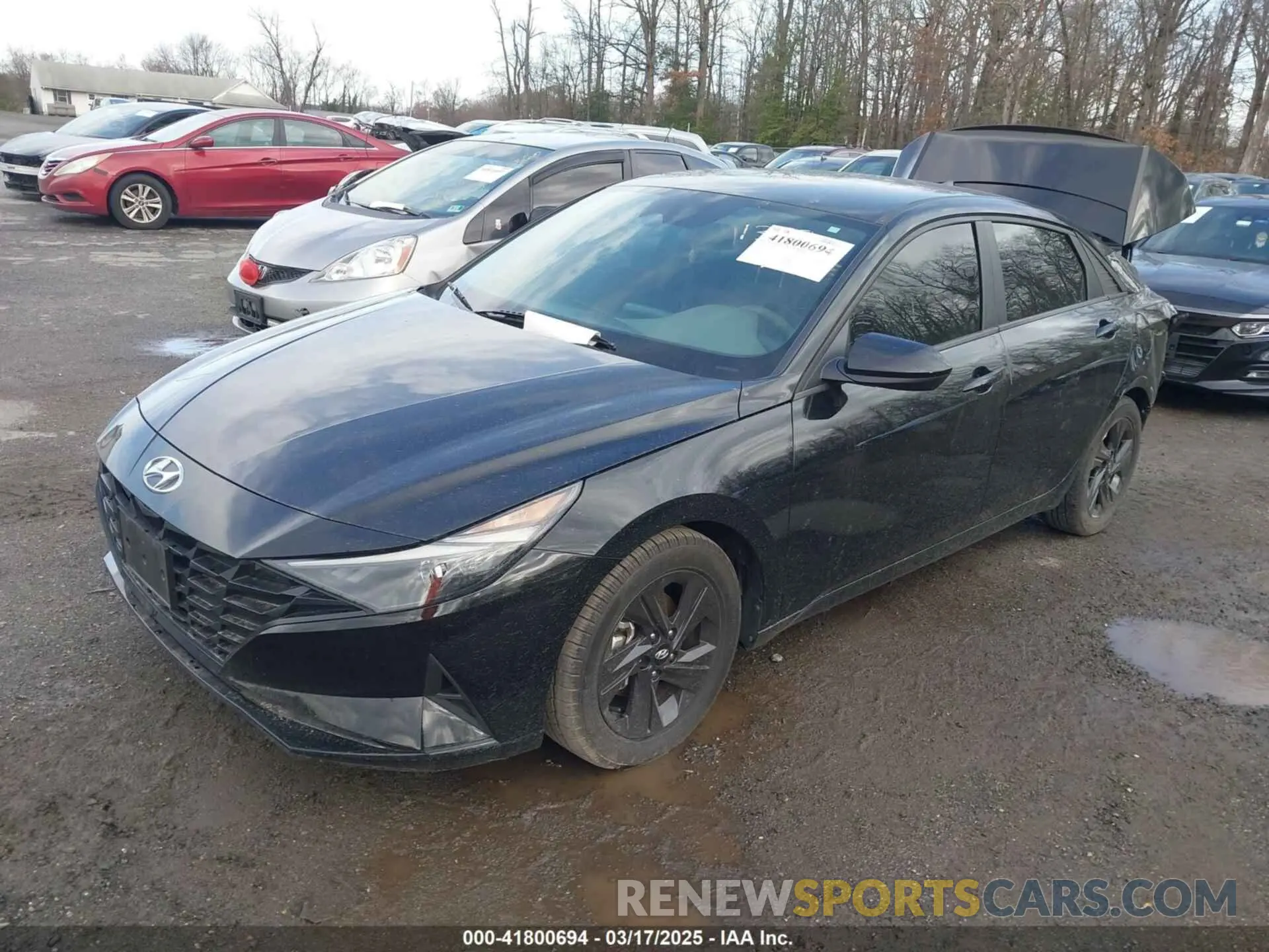 2 fotografías del automóvil dañado 5NPLM4AG8MH031333 HYUNDAI ELANTRA 2021