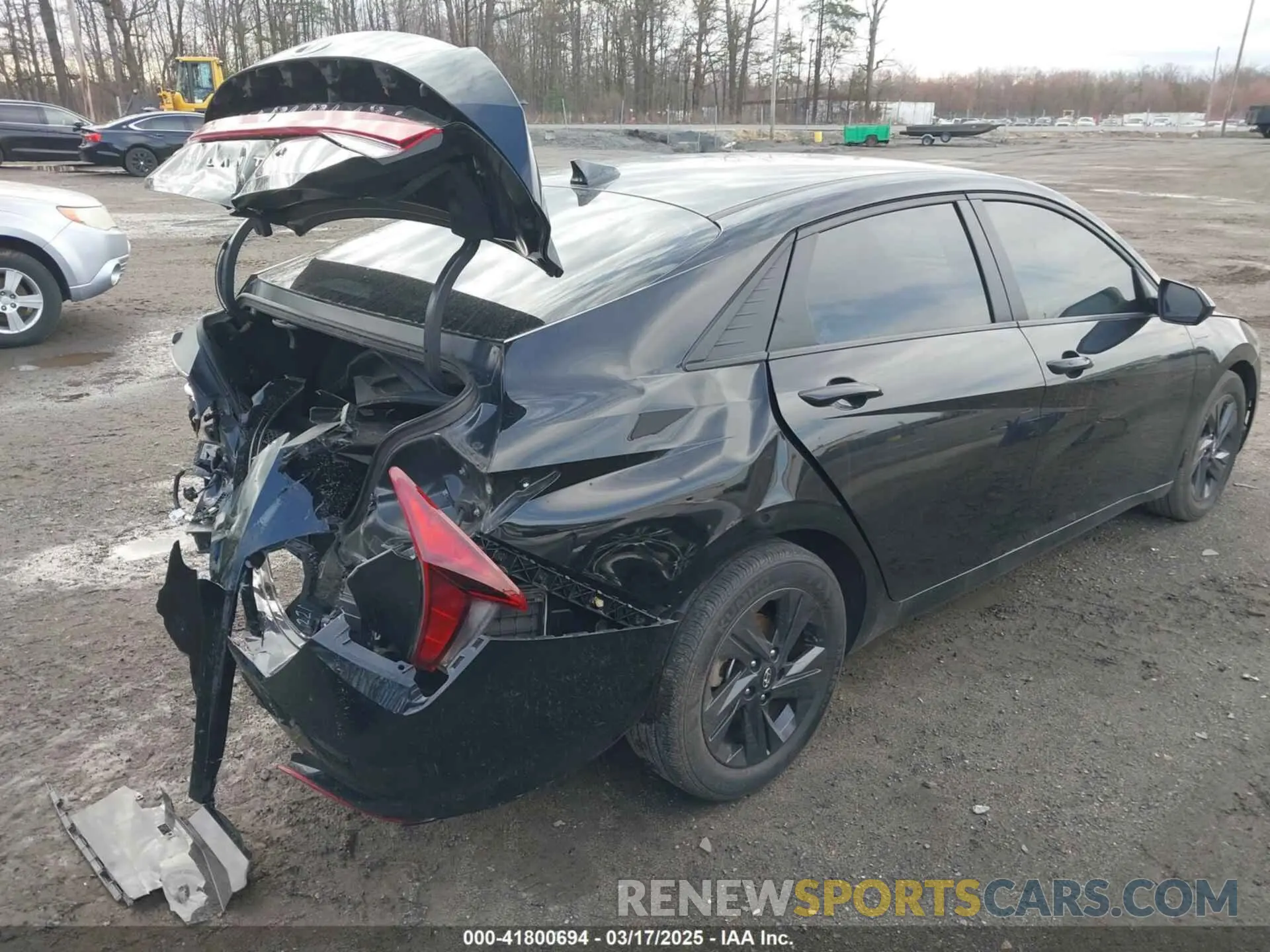 4 fotografías del automóvil dañado 5NPLM4AG8MH031333 HYUNDAI ELANTRA 2021