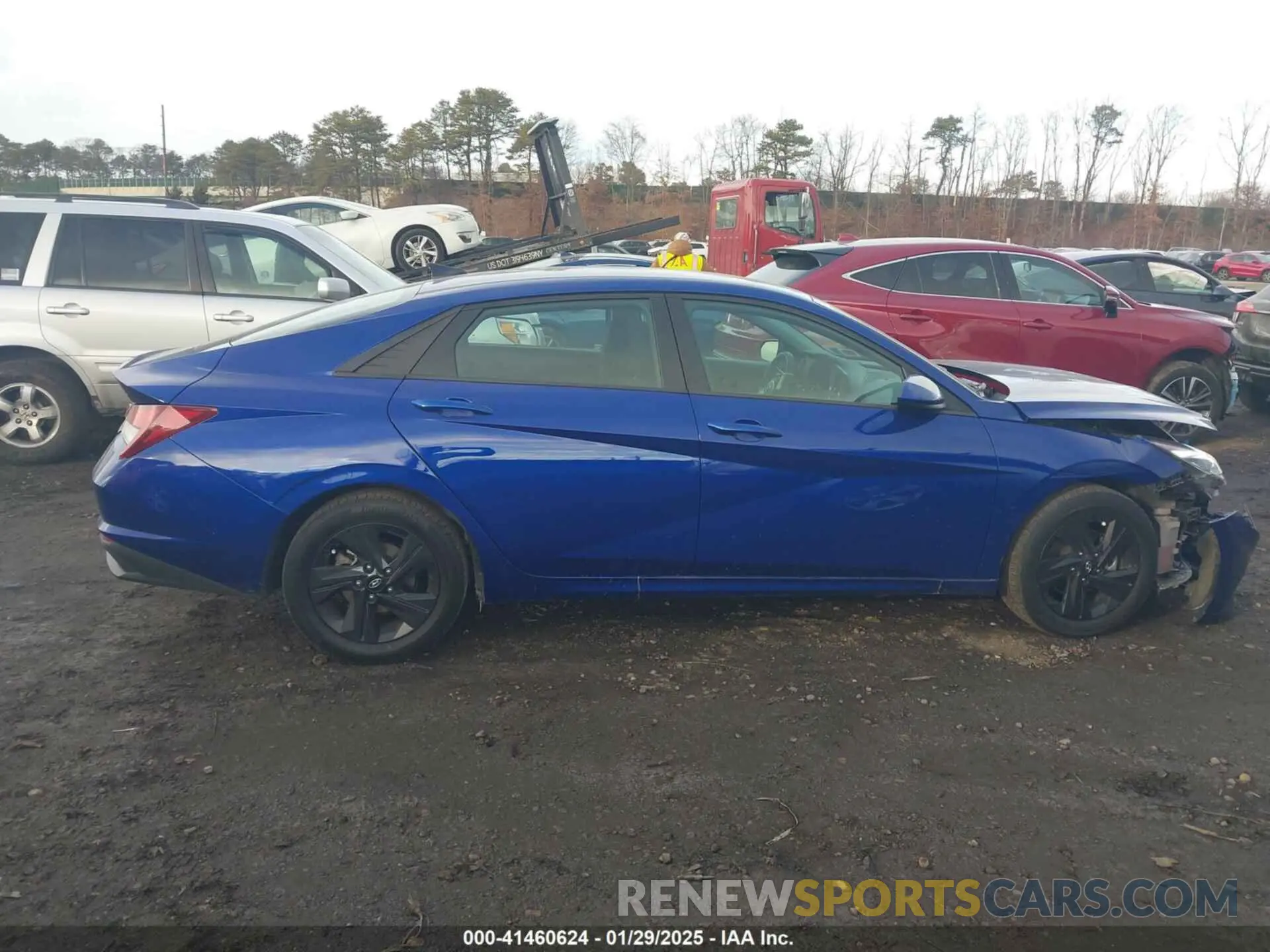 14 fotografías del automóvil dañado 5NPLM4AG8MH032708 HYUNDAI ELANTRA 2021