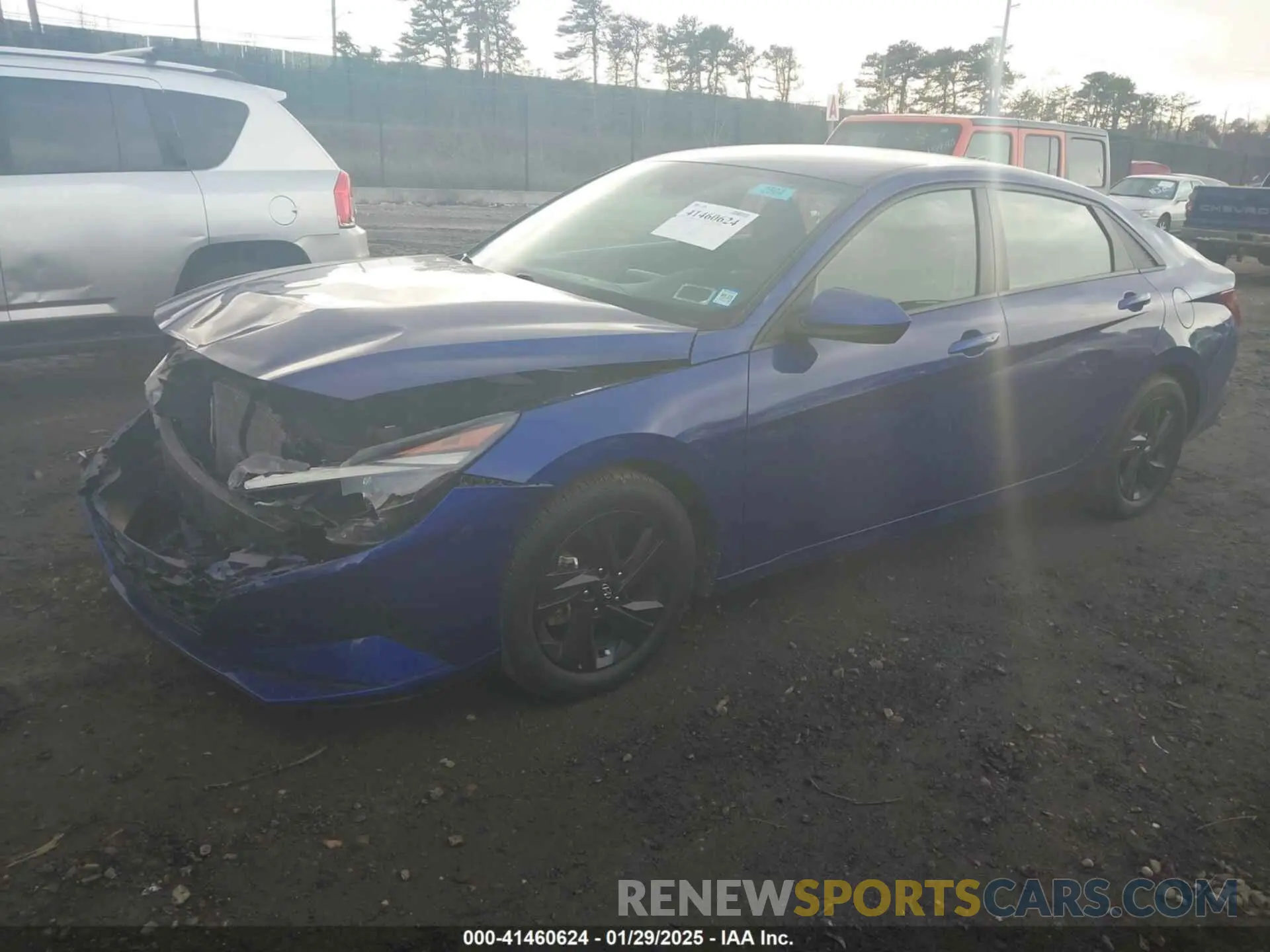2 fotografías del automóvil dañado 5NPLM4AG8MH032708 HYUNDAI ELANTRA 2021