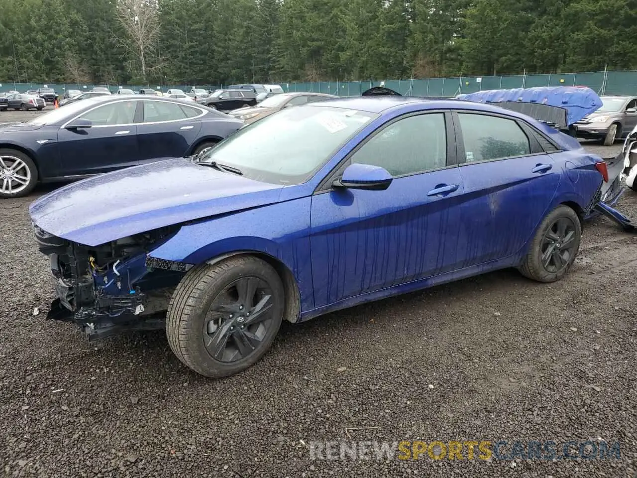 1 fotografías del automóvil dañado 5NPLM4AG8MH045345 HYUNDAI ELANTRA 2021