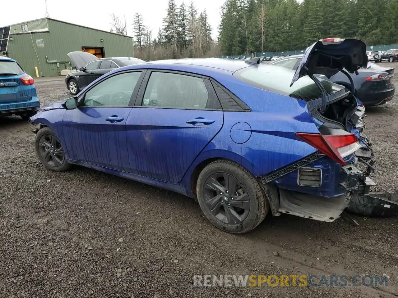 2 fotografías del automóvil dañado 5NPLM4AG8MH045345 HYUNDAI ELANTRA 2021