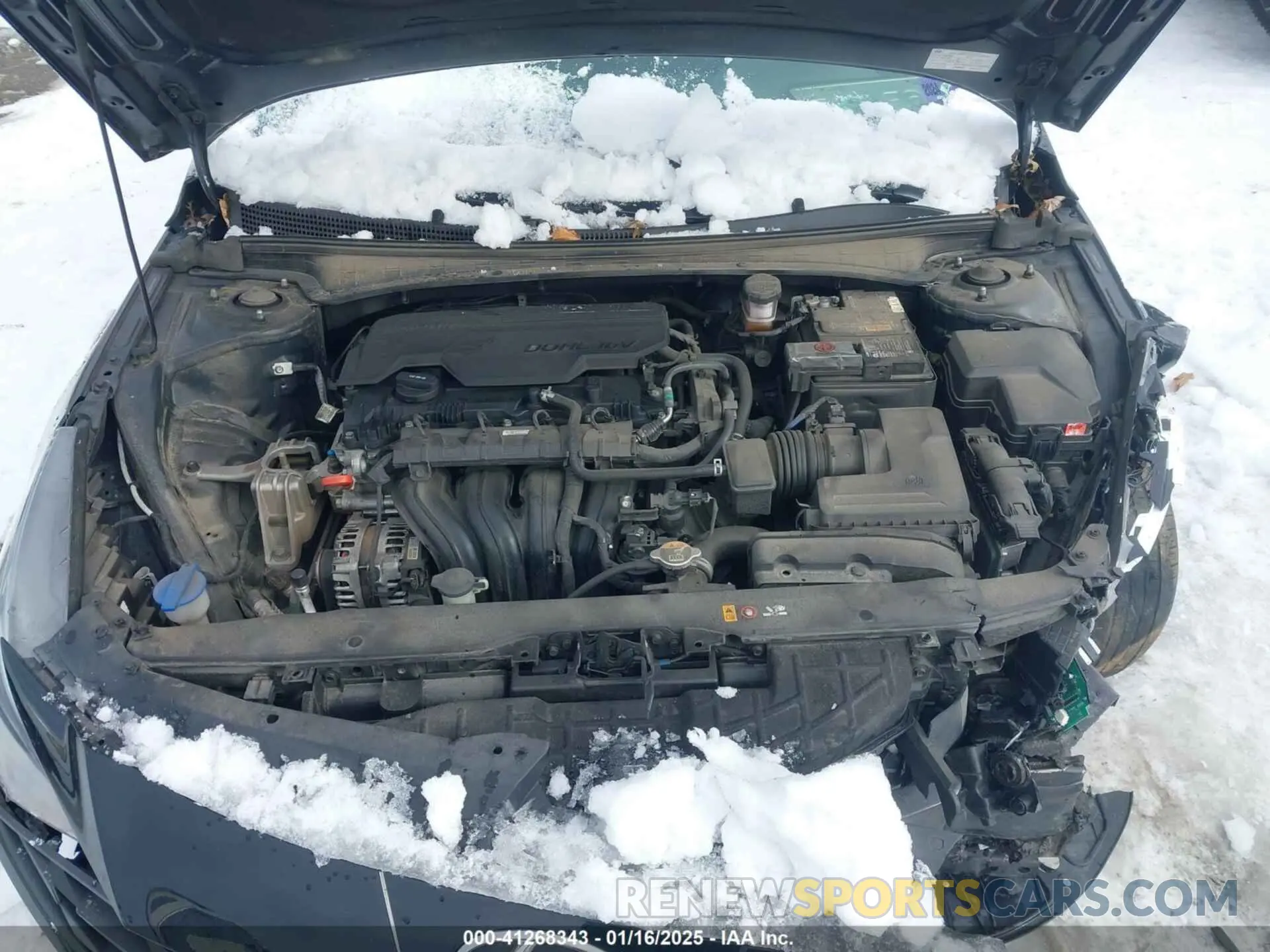 10 fotografías del automóvil dañado 5NPLM4AG9MH003332 HYUNDAI ELANTRA 2021