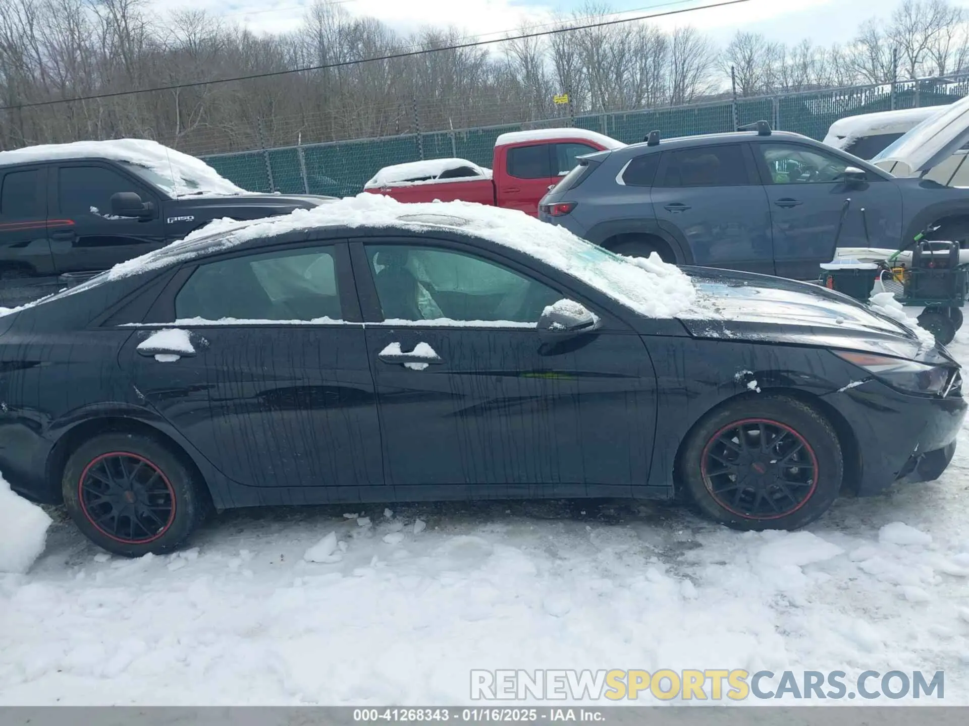12 fotografías del automóvil dañado 5NPLM4AG9MH003332 HYUNDAI ELANTRA 2021