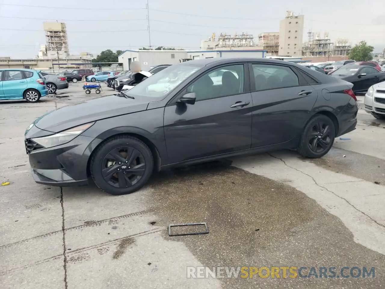 1 fotografías del automóvil dañado 5NPLM4AG9MH012838 HYUNDAI ELANTRA 2021