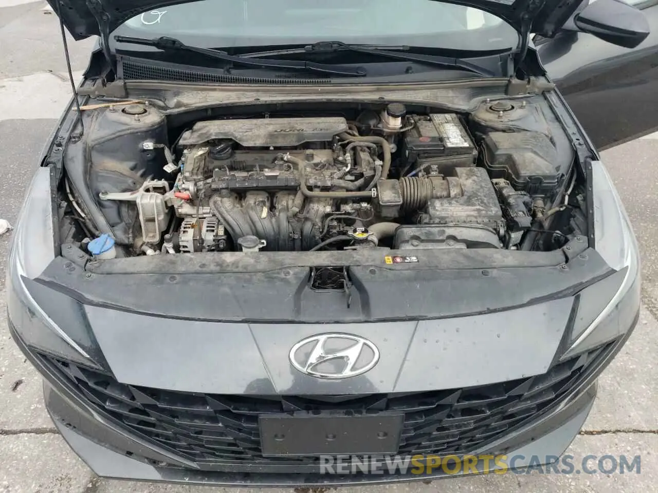 11 fotografías del automóvil dañado 5NPLM4AG9MH012838 HYUNDAI ELANTRA 2021