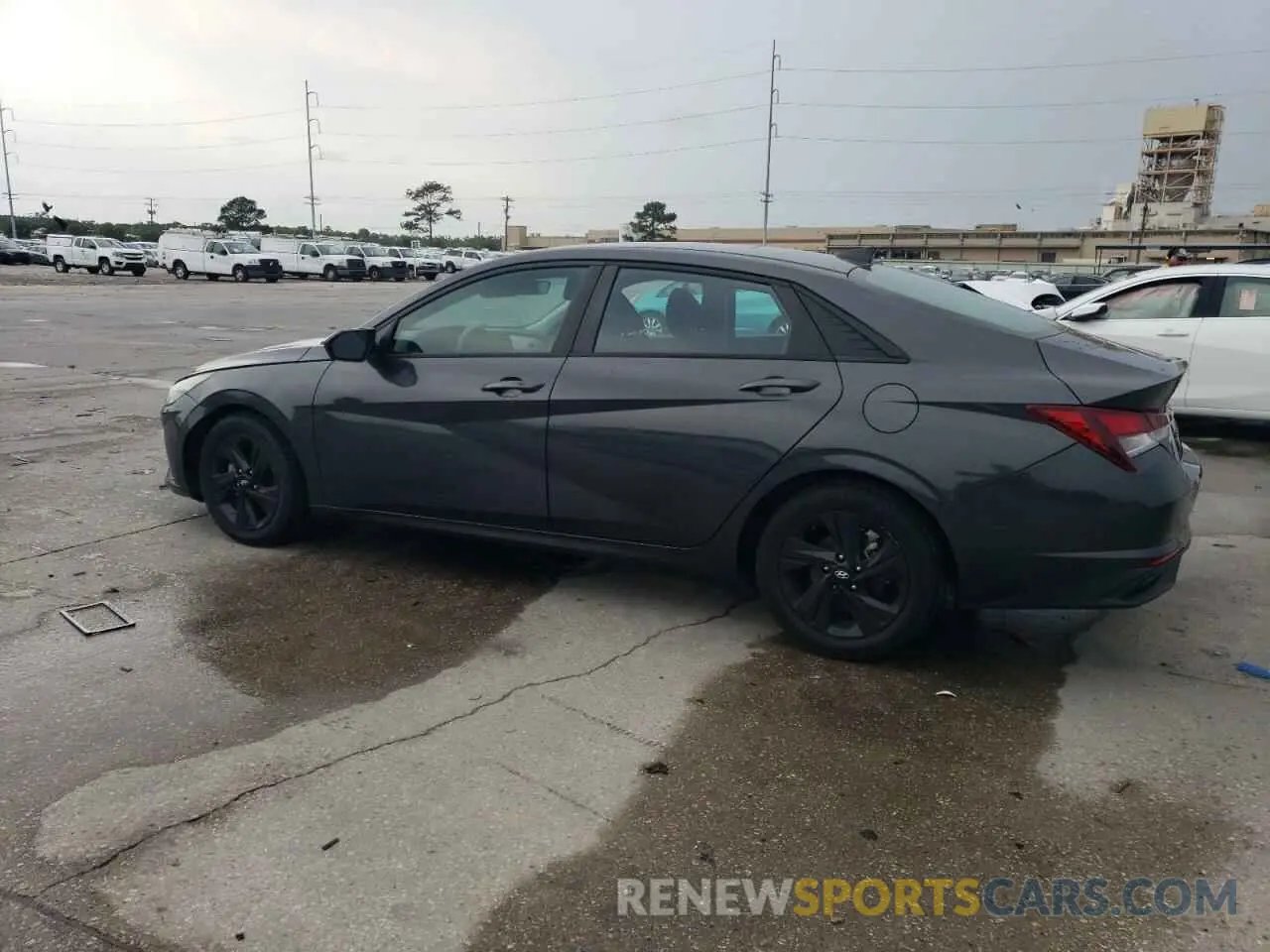 2 fotografías del automóvil dañado 5NPLM4AG9MH012838 HYUNDAI ELANTRA 2021